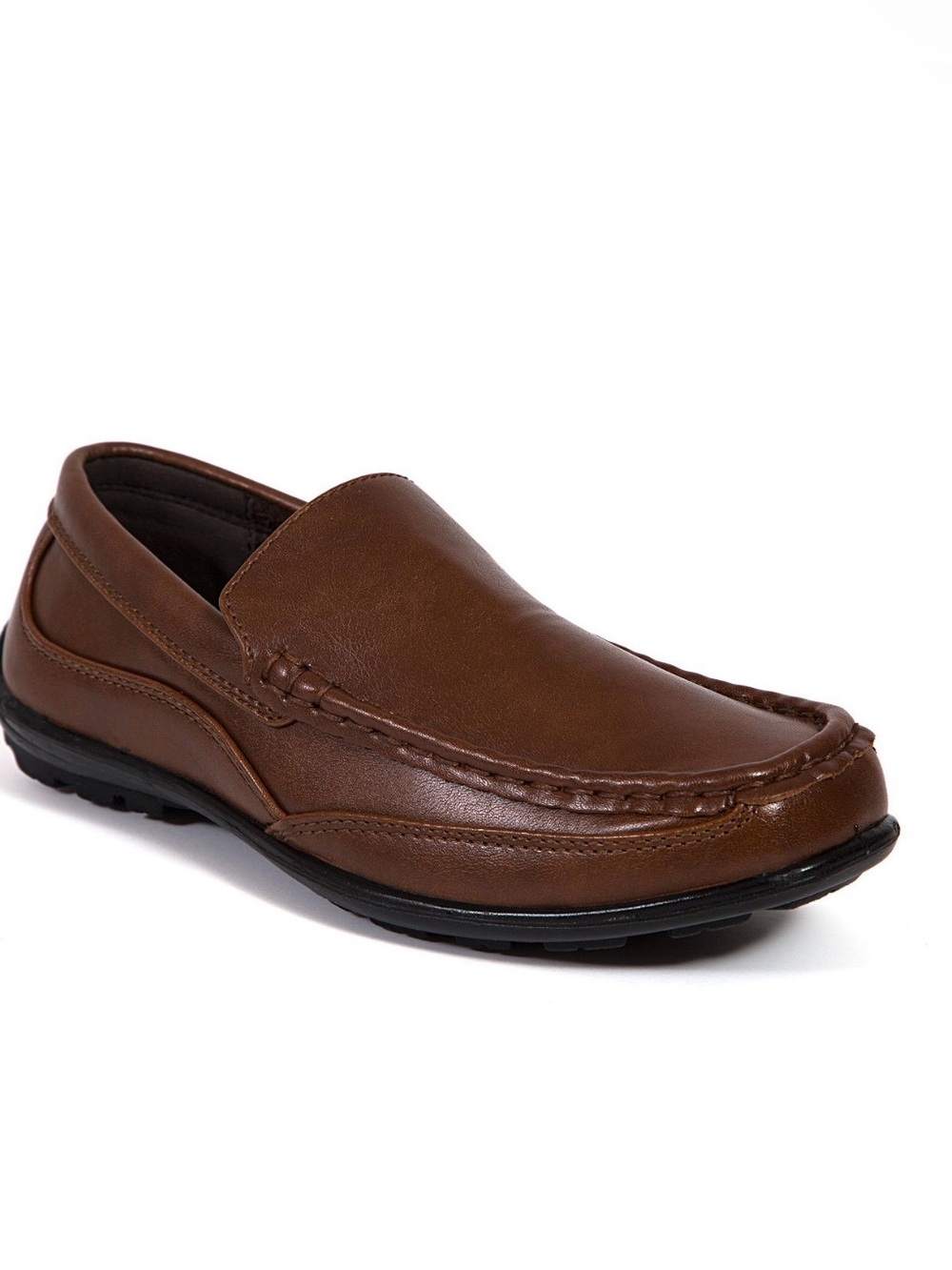 Deer Stags Boys Booster Driving Moc Slip-On Loafers Moccasin Brown Size 11.5 New